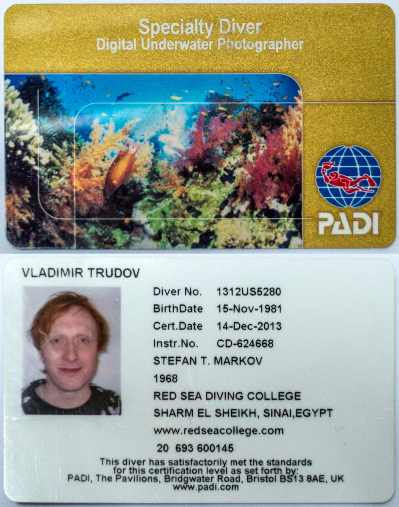 PADI Digital Underwater Photographer